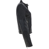 Leather Jacket Black: JESSY-2