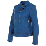 Leather Jacket Blue: JESSY-2