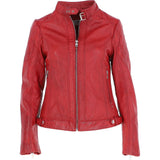 Leather Jacket Red: JESSY-2