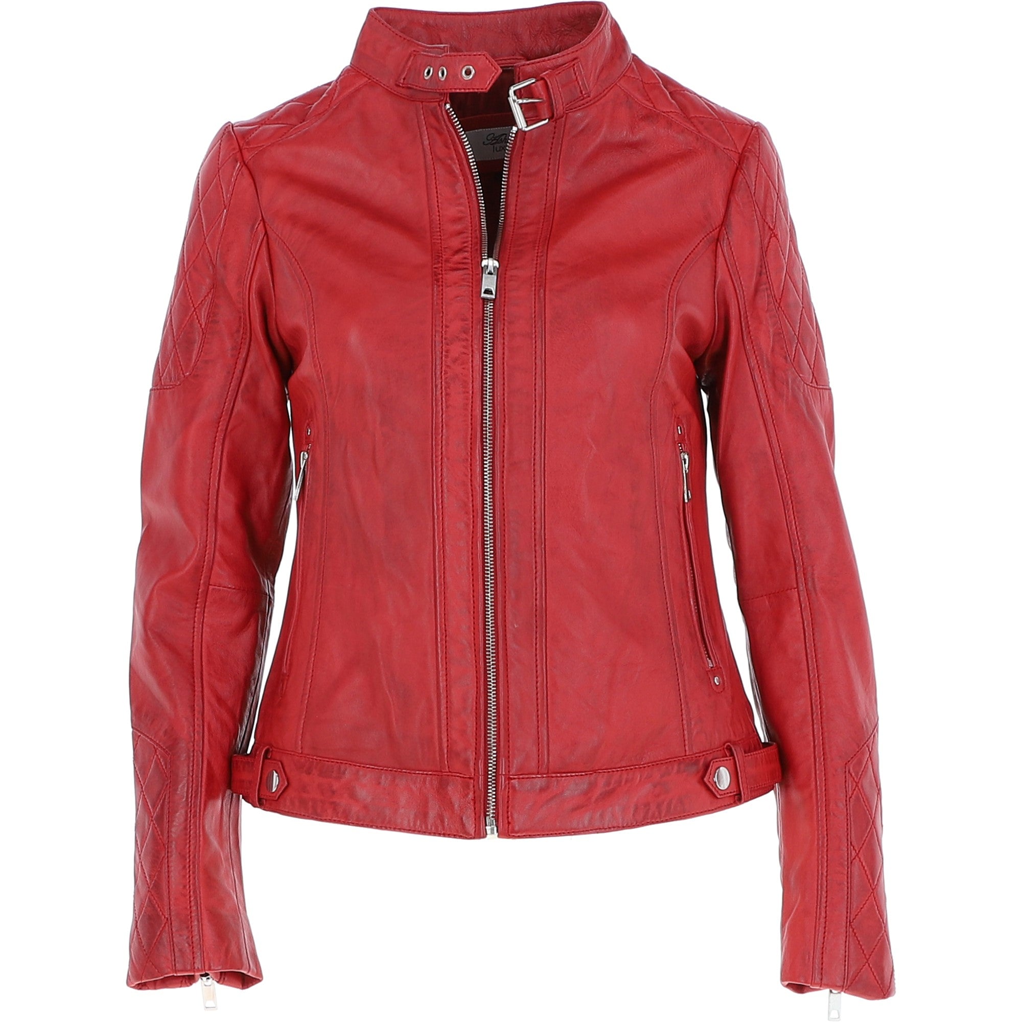 Leather Jacket Red: JESSY-2
