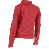 Leather Jacket Red: JESSY-2