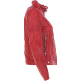Leather Jacket Red: JESSY-2