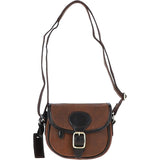 Ashwood Leather Small Saddle Bag Oily Brown: Jill