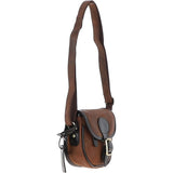Ashwood Leather Small Saddle Bag Oily Brown: Jill