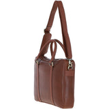 Mens Leather Laptop Messenger Bag Chestnut: GB JOE