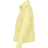 Women's Leather Jacket Yellow: Josie