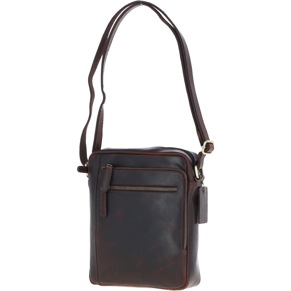 Ashwood Leather Travel Flight Bag Brown: K-42