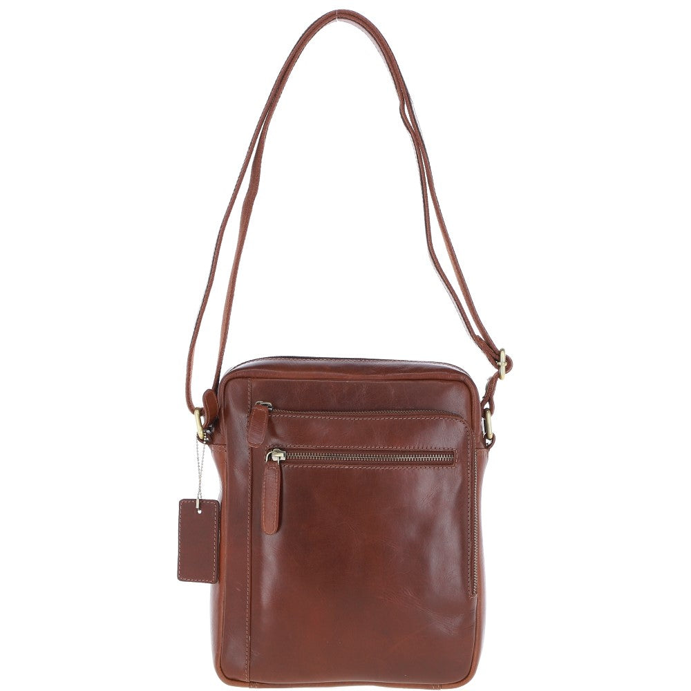 Ashwood Leather Travel Flight Bag Chestnut: K-42
