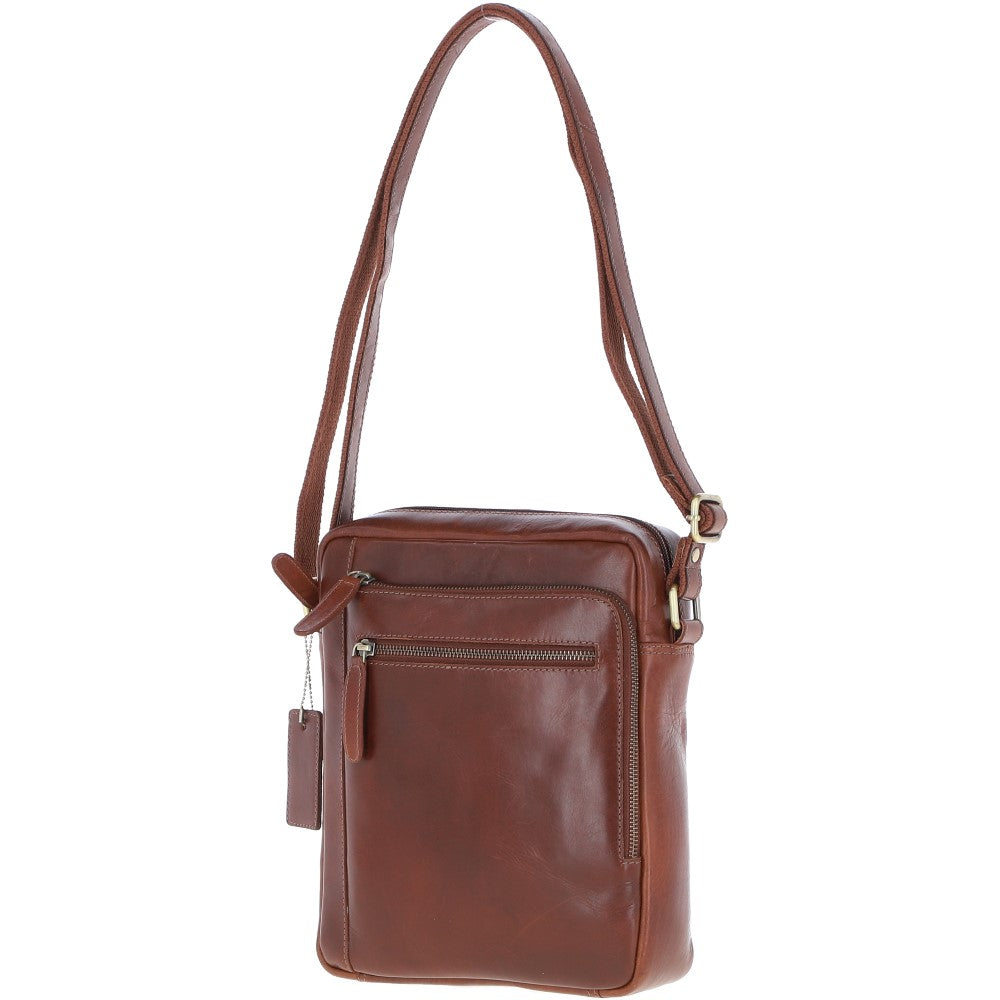 Ashwood Leather Travel Flight Bag Chestnut: K-42