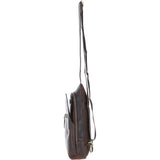 Ashwood Three Pocket Leather Sling Bag Brown : k-43