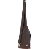 Ashwood Three Pocket Leather Sling Bag Brown : k-43