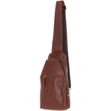 Ashwood Three Pocket Leather Sling Bag Chestnut : k-43