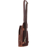 Ashwood Three Pocket Leather Sling Bag Chestnut : k-43