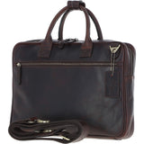 Medium Luxury Leather Ipad Work Bag Brown: K-46