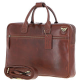 Medium Luxury Leather Ipad Work Bag Chestnut: K-46
