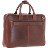 Medium Luxury Leather Ipad Work Bag Chestnut: K-46