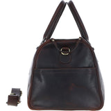 Large Leather Holdall Brown: K-48