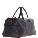 Large Leather Holdall Brown: K-48