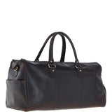 Large Leather Holdall Brown: K-48