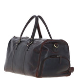 Large Leather Holdall Brown: K-48