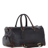 Large Leather Holdall Brown: K-48