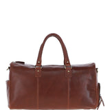 Large Leather Holdall Chestnut: K-48