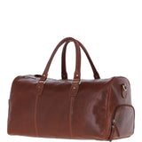 Large Leather Holdall Chestnut: K-48