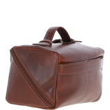 Leather Washbag Chestnut: K-49