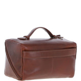 Leather Washbag Chestnut: K-49