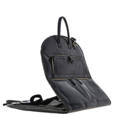 Mens Leather Suit Carrier Black: K-50