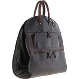 Mens Leather Suit Carrier Brown: K-50