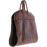 Mens Leather Suit Carrier Tan: K-50