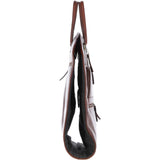 Mens Leather Suit Carrier Tan: K-50