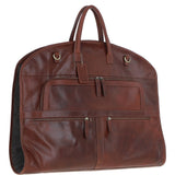 Mens Leather Suit Carrier Tan: K-50