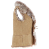 Reversible Toscana Suede Leather Gilet Camel: KB-42