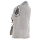 Reversible Toscana Suede Leather Gilet Topo: KB-42