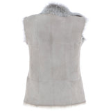 Reversible Toscana Suede Leather Gilet Topo: KB-42