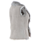 Reversible Toscana Suede Leather Gilet Topo: KB-42