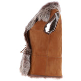 Reversible Toscana Suede Leather Gilet Whisky: KB-42