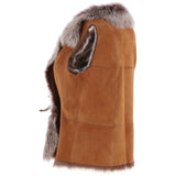 Reversible Toscana Suede Leather Gilet Whisky: KB-42