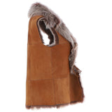Reversible Toscana Suede Leather Gilet Whisky: KB-42