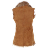 Toscana Suede Leather Gilet Honey: KB-469