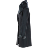 Sheepskin Coat Black: KB 688