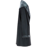 Sheepskin Coat Black: KB 688
