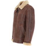 Mens Sheepskin Flying Jacket Kestane: KE 007E