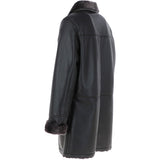 Men's Luxury Single Breasted  Sheepskin Coat Brown/brissa: KE-224