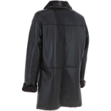 Men's Luxury Single Breasted  Sheepskin Coat Brown/brissa: KE-224