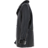 Mens Luxury Single Breasted  Sheepskin Coat Brown/brissa: KE-226