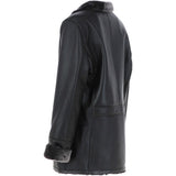 Mens Luxury Single Breasted  Sheepskin Coat Brown/brissa: KE-226