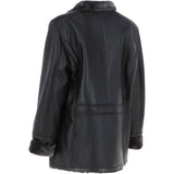 Mens Luxury Single Breasted  Sheepskin Coat Brown/brissa: KE-226